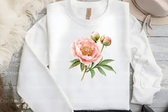 Blush Peonies Flowers Clipart Bundle - CraftNest - Digital Crafting and Art