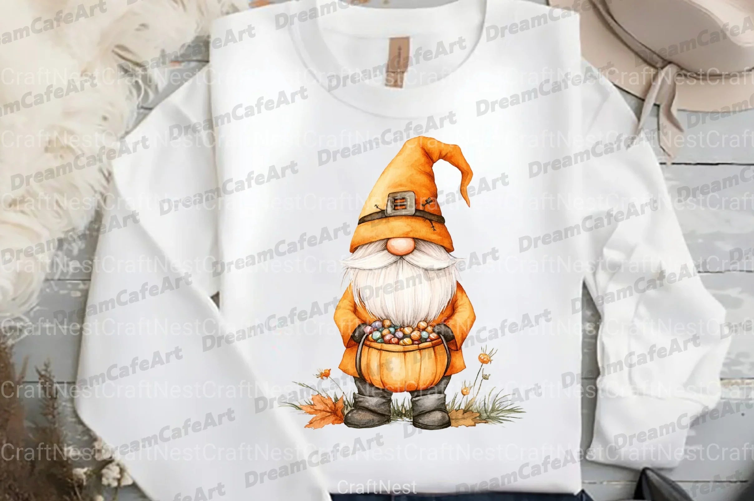 Halloween Gnome Clipart Bundle 24 - CraftNest - Digital Crafting and Art