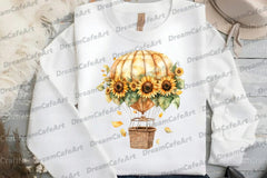 Floral Hot Air Balloons Clipart Bundle - CraftNest - Digital Crafting and Art