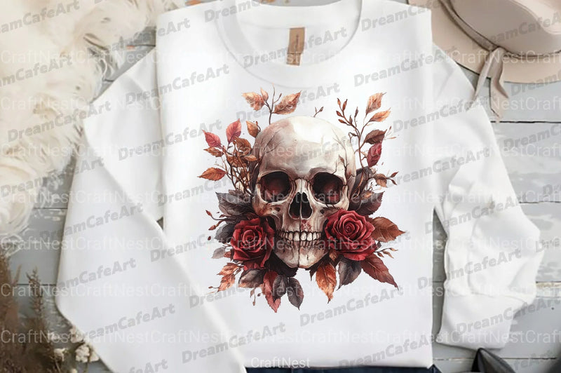 Burgundy Halloween Clipart Bundle 6 - CraftNest - Digital Crafting and Art