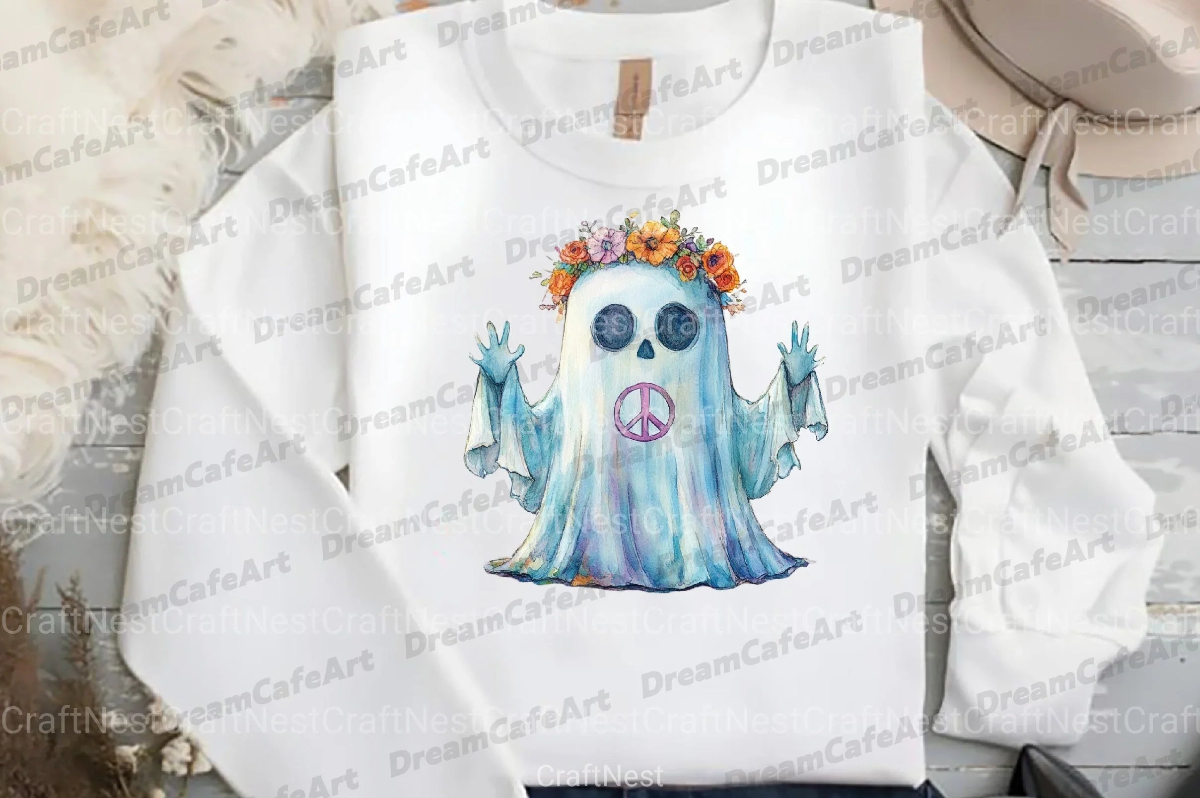 Groovy Retro Halloween Clipart Bundle - CraftNest - Digital Crafting and Art