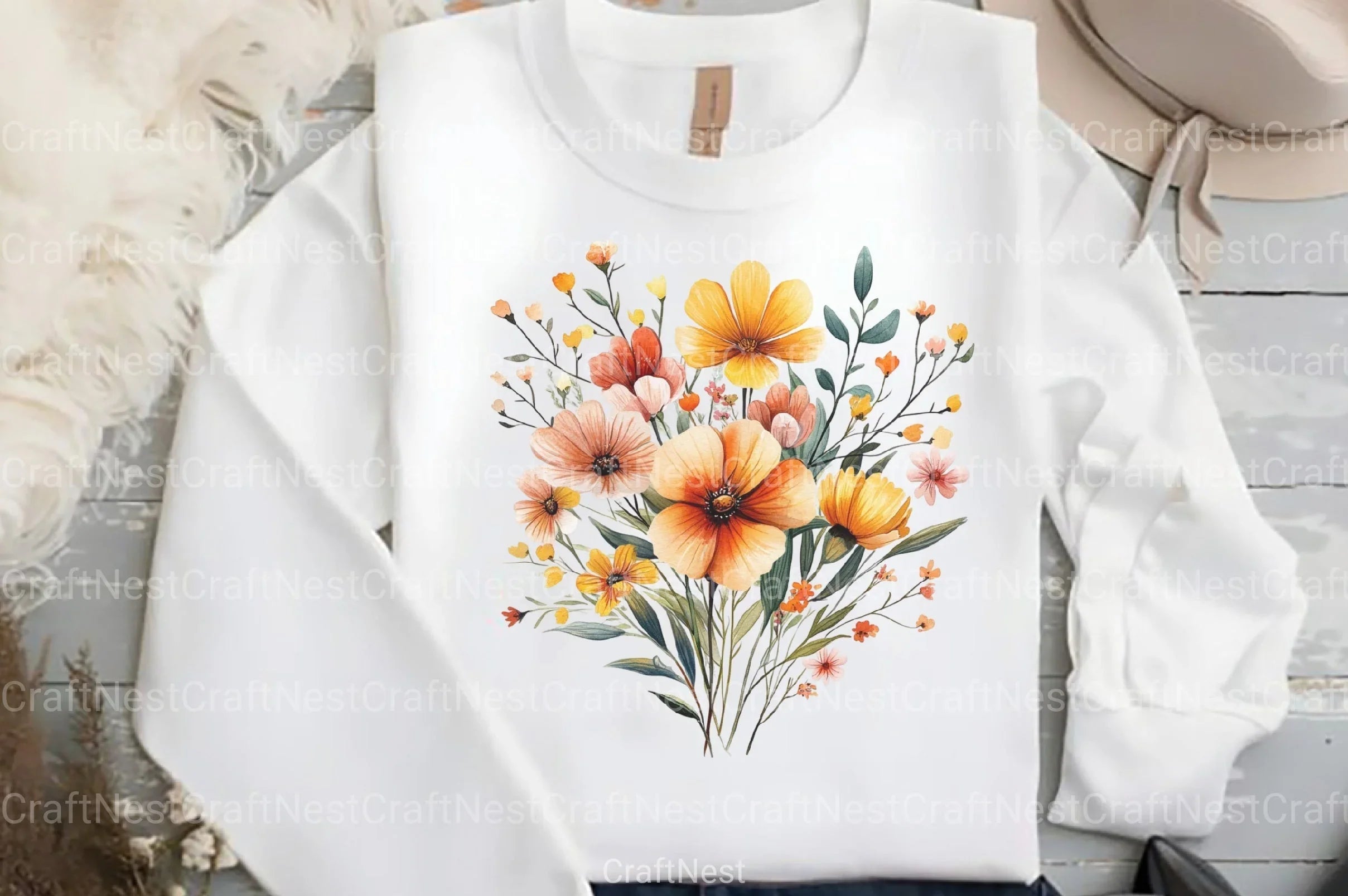 Wild Flowers Clipart Bundle - CraftNest - Digital Crafting and Art