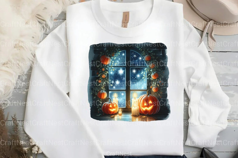 Halloween Evening Clipart Bundle - CraftNest - Digital Crafting and Art