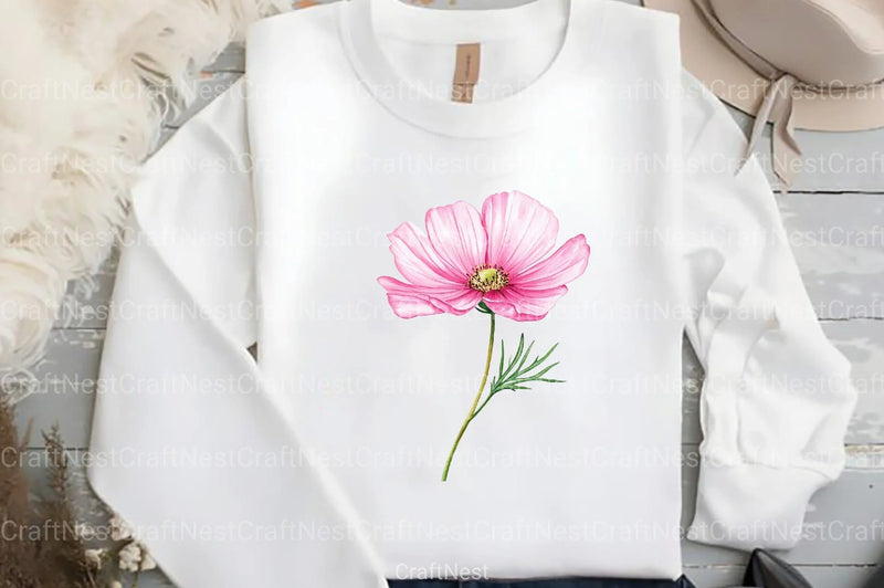 Pink Flowers Gardens Clipart Bundle - CraftNest - Digital Crafting and Art