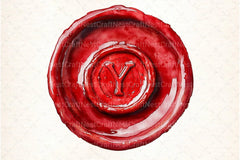 Seal Wax Letter Red Stamp Clipart Bundle - CraftNest - Digital Crafting and Art