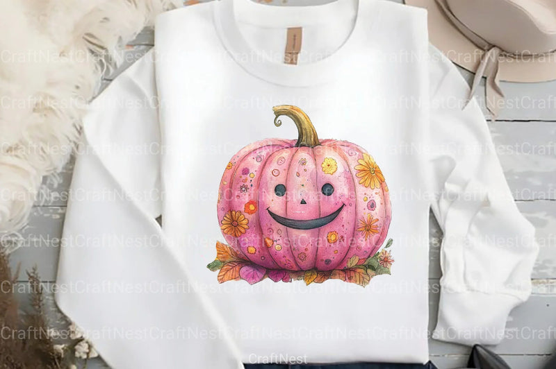 Pink Retro Halloween Clipart Bundle - CraftNest - Digital Crafting and Art