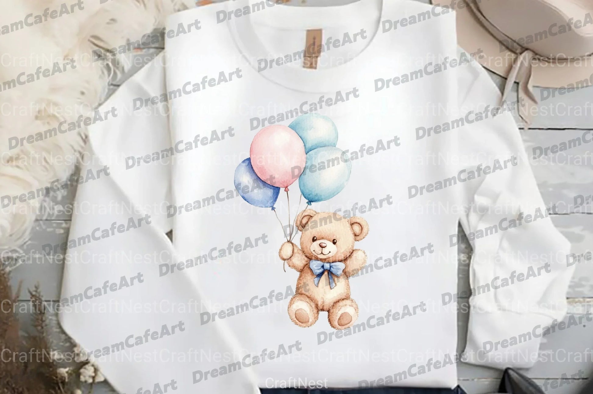 Teddy Bear Baby Shower Clipart Bundle - CraftNest - Digital Crafting and Art