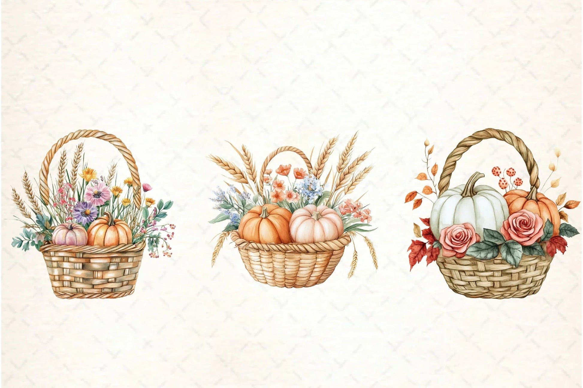 Harvest Basket Thanksgiving Clipart Bundle - CraftNest - Digital Crafting and Art