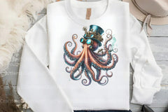 Steampunk Octopus Clipart Bundle - CraftNest - Digital Crafting and Art