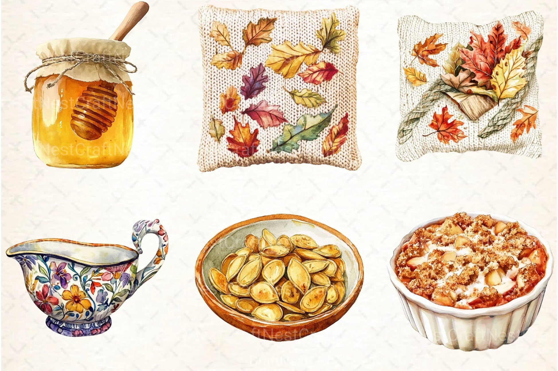 Cozy Autumn Thanksgiving Clipart Bundle - CraftNest - Digital Crafting and Art