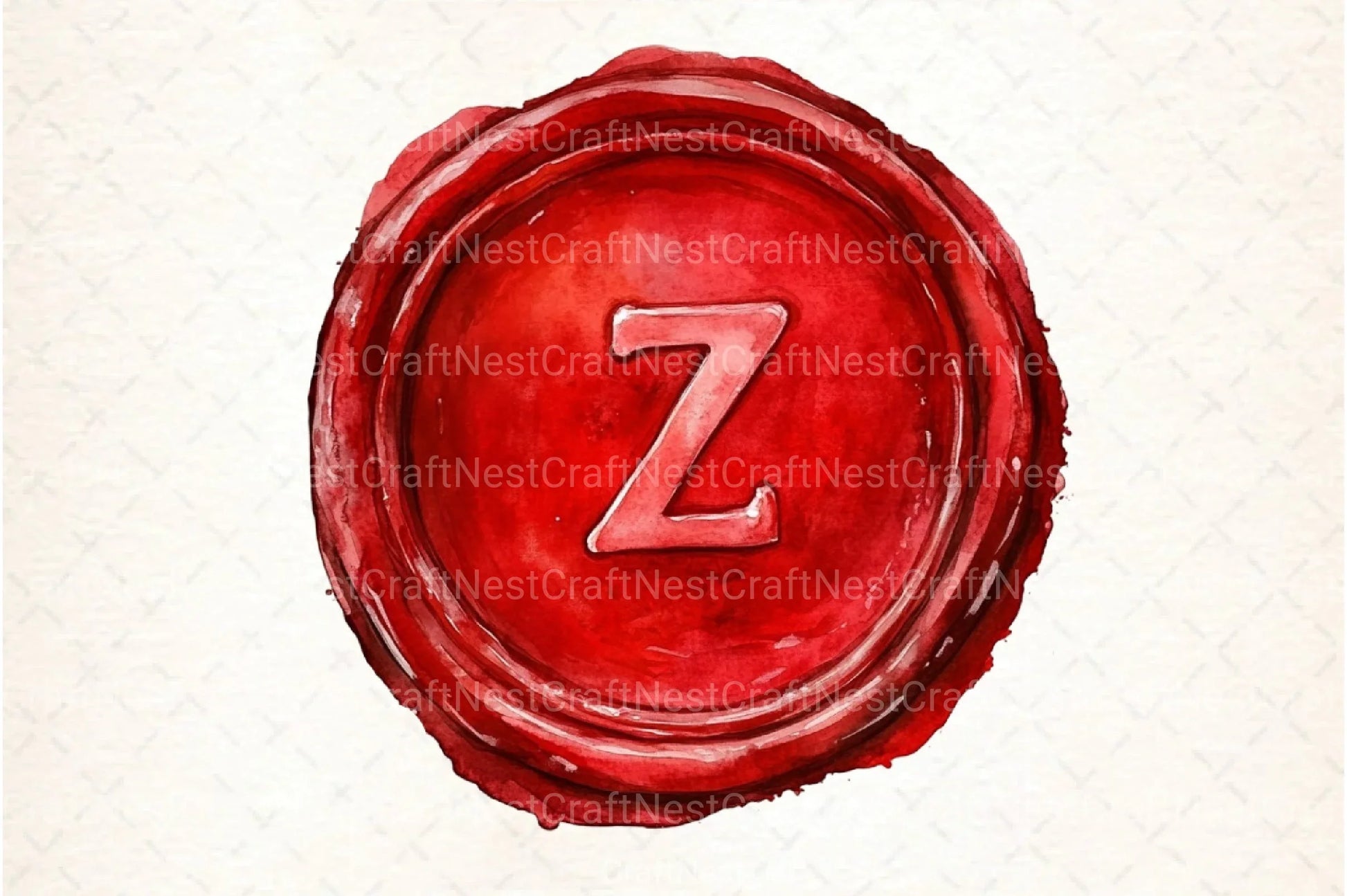 Seal Wax Letter Red Stamp Clipart Bundle - CraftNest - Digital Crafting and Art