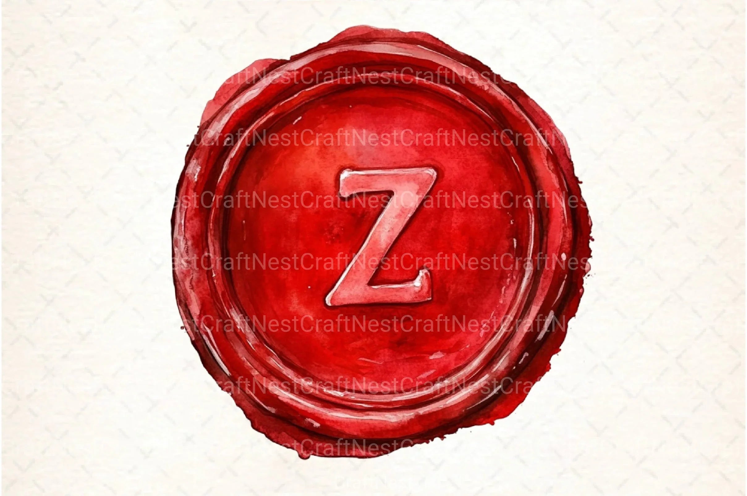Seal Wax Letter Red Stamp Clipart Bundle - CraftNest - Digital Crafting and Art