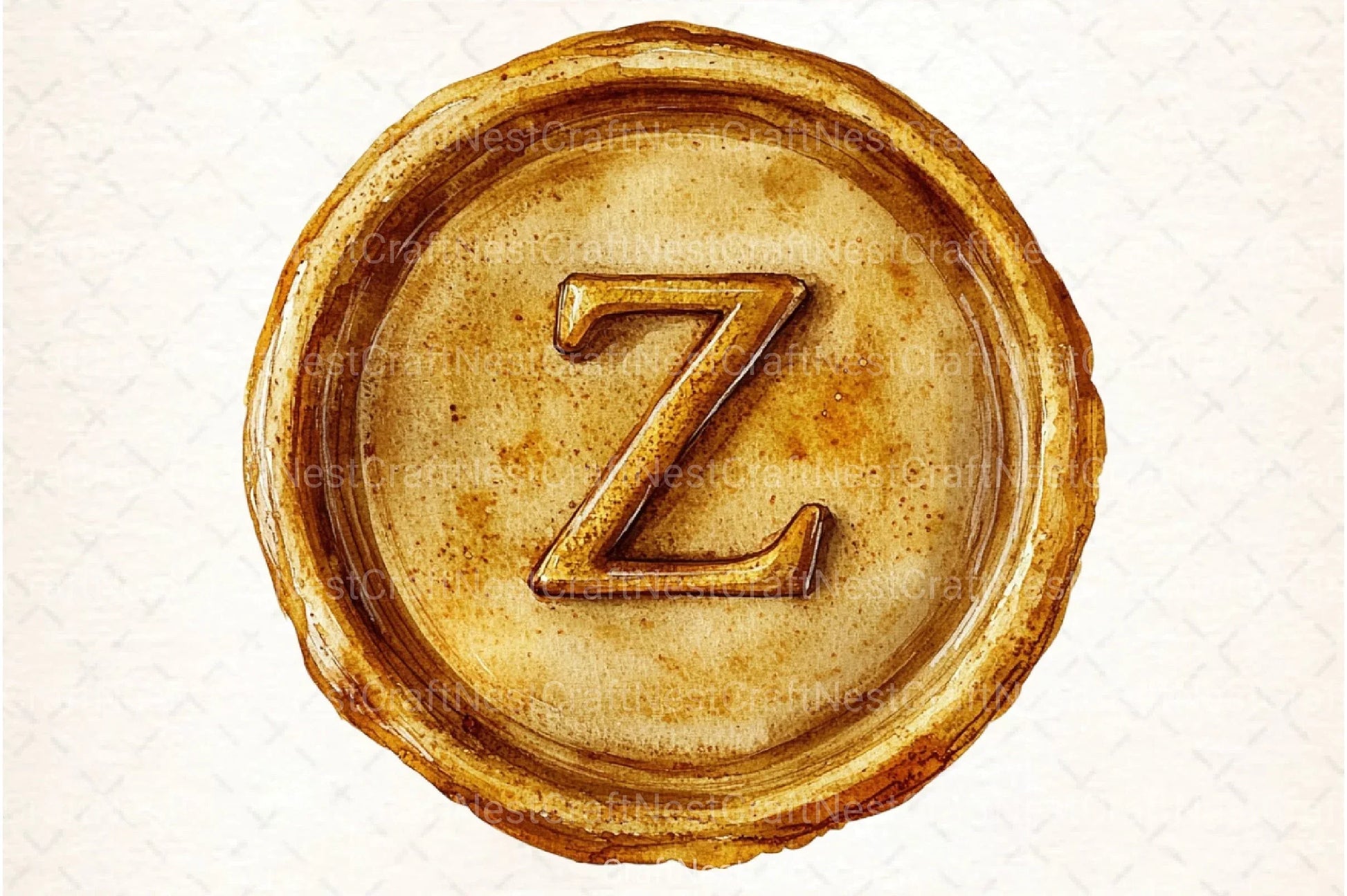 Seal Wax Letter Golden Stamp Clipart Bundle - CraftNest - Digital Crafting and Art