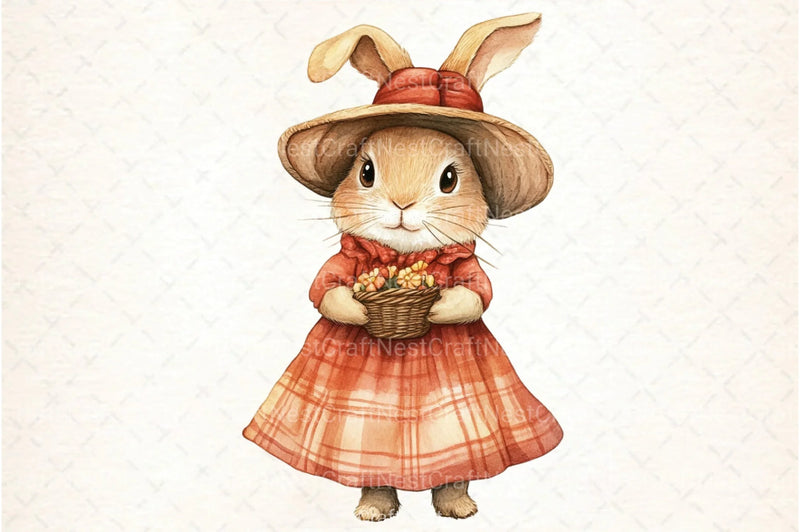 Cute Kawaii Thanksgiving Animals Clipart Bundle - CraftNest - Digital Crafting and Art