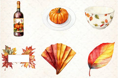 Thanksgiving Table Setting Clipart Bundle - CraftNest - Digital Crafting and Art