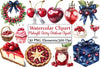Midnight Cherry Christmas Clipart Bundle