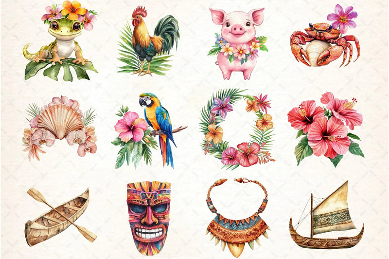 Moana Clipart Bundle for Creative Projects - CraftNest - Digital Crafting and Art