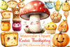 Kawaii Thanksgiving Clipart Bundle