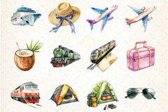 Travel Clipart Bundle - CraftNest - Digital Crafting and Art
