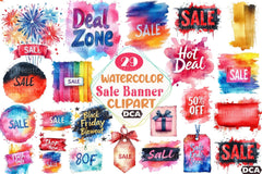 Black Friday Clipart Bundle Sale Banner - CraftNest - Digital Crafting and Art