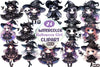 Cute Witch Halloween Girl Clipart Bundle