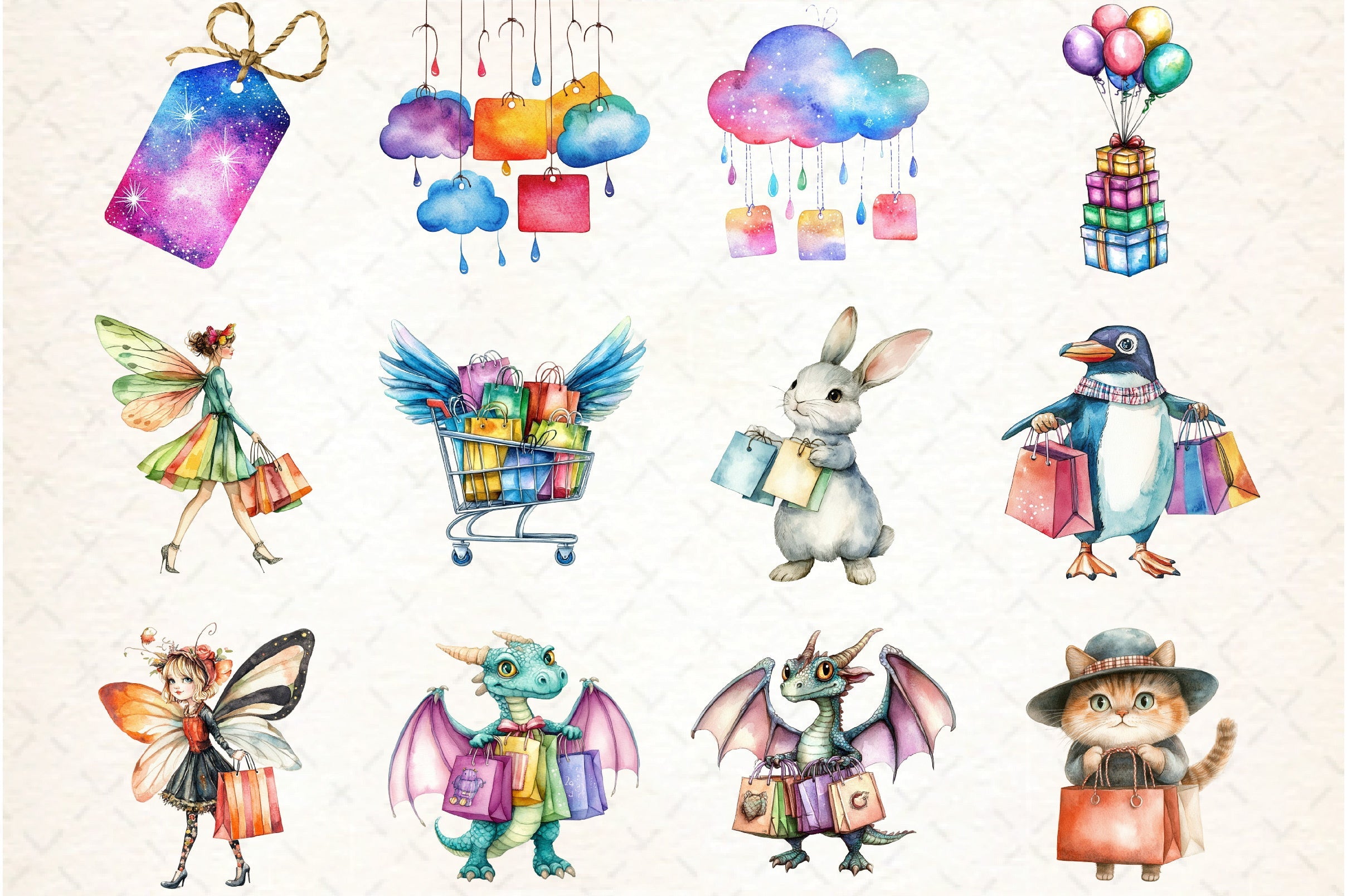 Quirky Black Friday Clipart Bundle