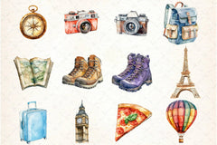 Travel Clipart Bundle - CraftNest - Digital Crafting and Art