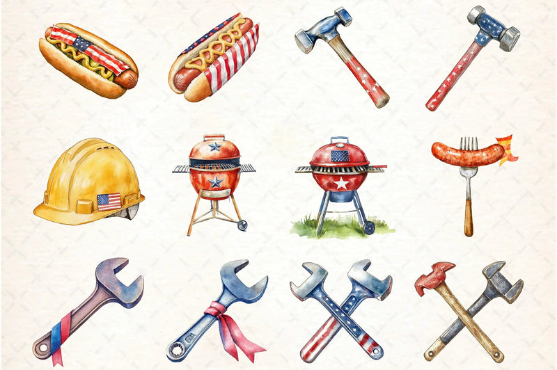Labor Day Clipart Bundle - CraftNest - Digital Crafting and Art
