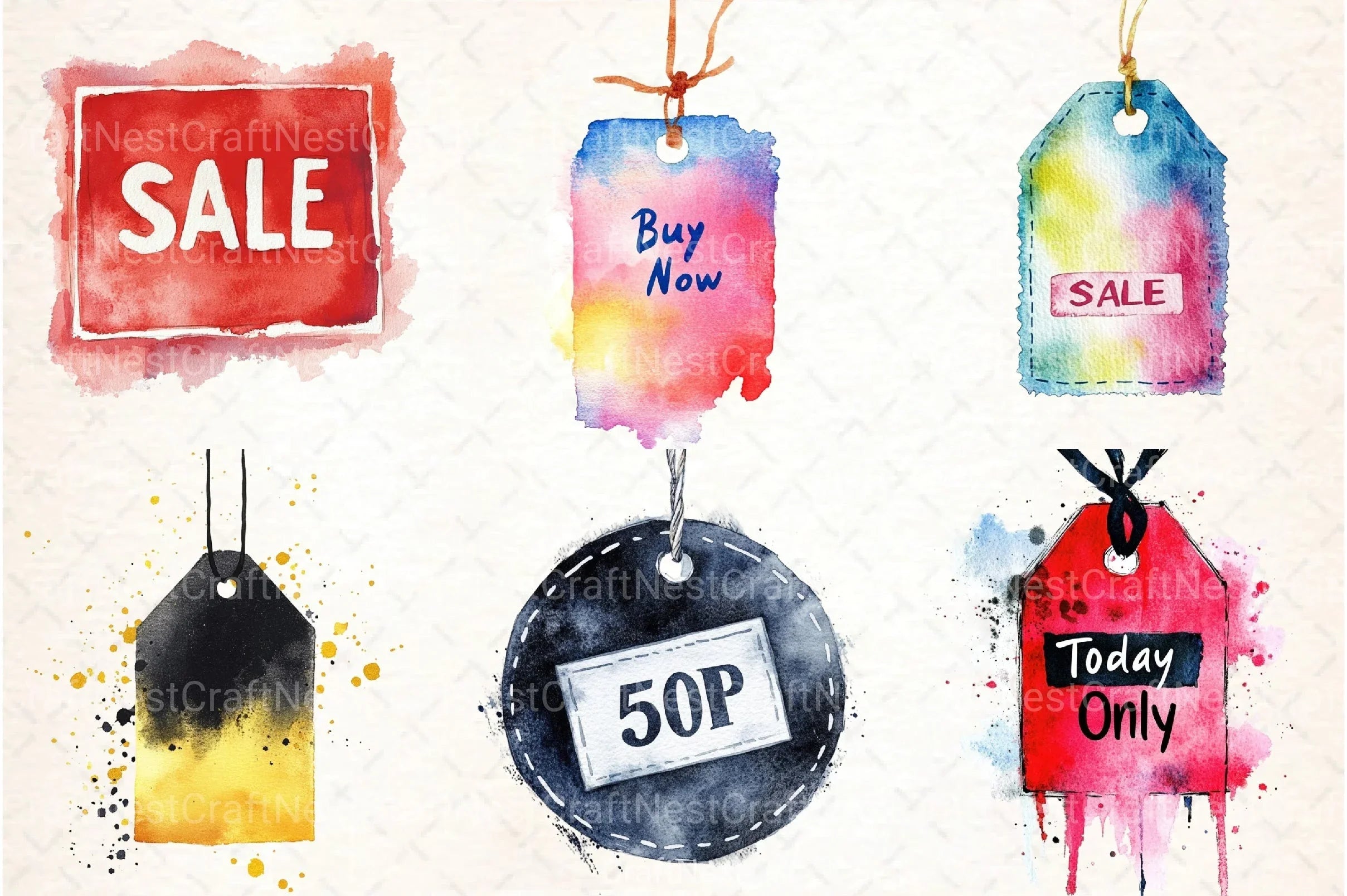 Black Friday Discount Tag Clipart Bundle - CraftNest - Digital Crafting and Art