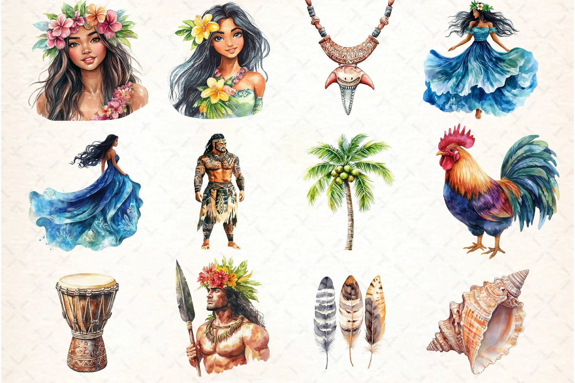 Moana Clipart Bundle for Creative Projects - CraftNest - Digital Crafting and Art