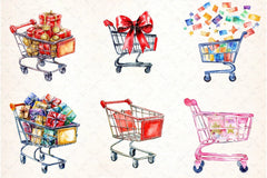 Black Friday Shopping Cart Icon Clipart Bundle - CraftNest - Digital Crafting and Art