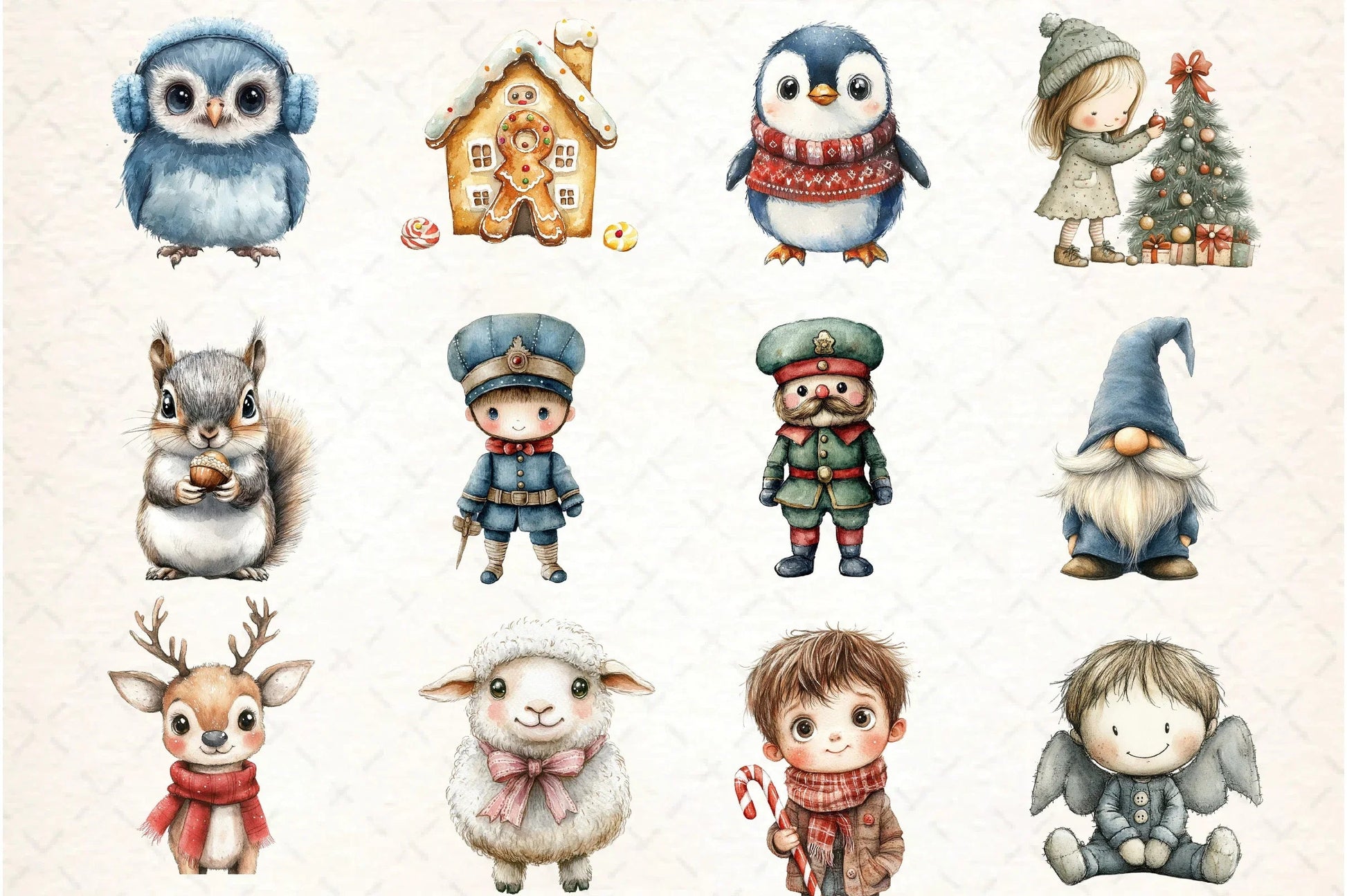 Whimsical Christmas Design Clipart Bundle - CraftNest - Digital Crafting and Art