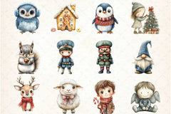 Whimsical Christmas Design Clipart Bundle - CraftNest - Digital Crafting and Art