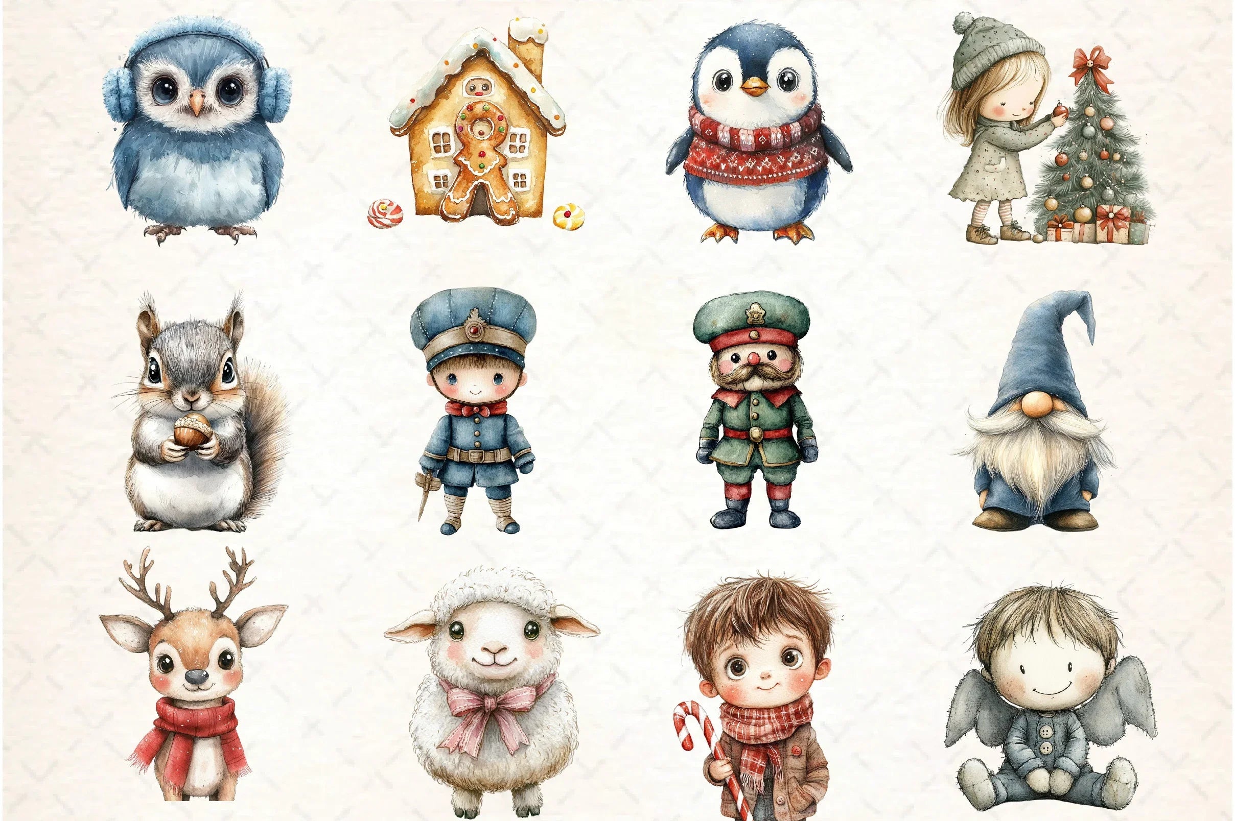 Whimsical Christmas Design Clipart Bundle - CraftNest - Digital Crafting and Art