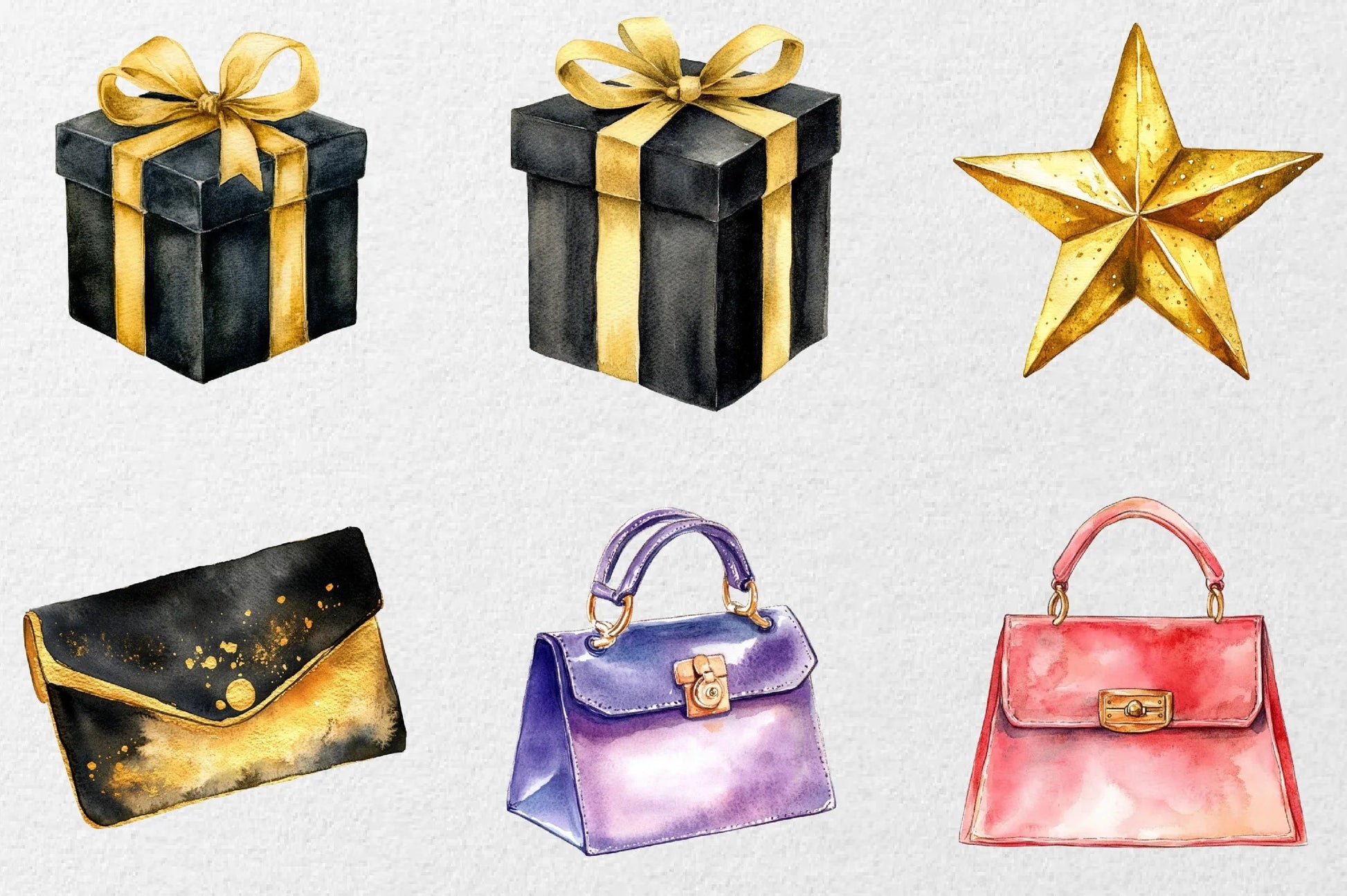 Luxury Black Friday Shopping Clipart Bundle - CraftNest - Digital Crafting and Art