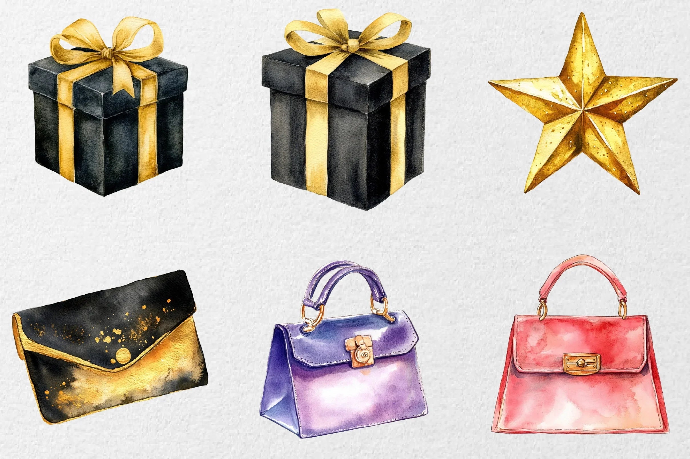 Luxury Black Friday Shopping Clipart Bundle - CraftNest - Digital Crafting and Art