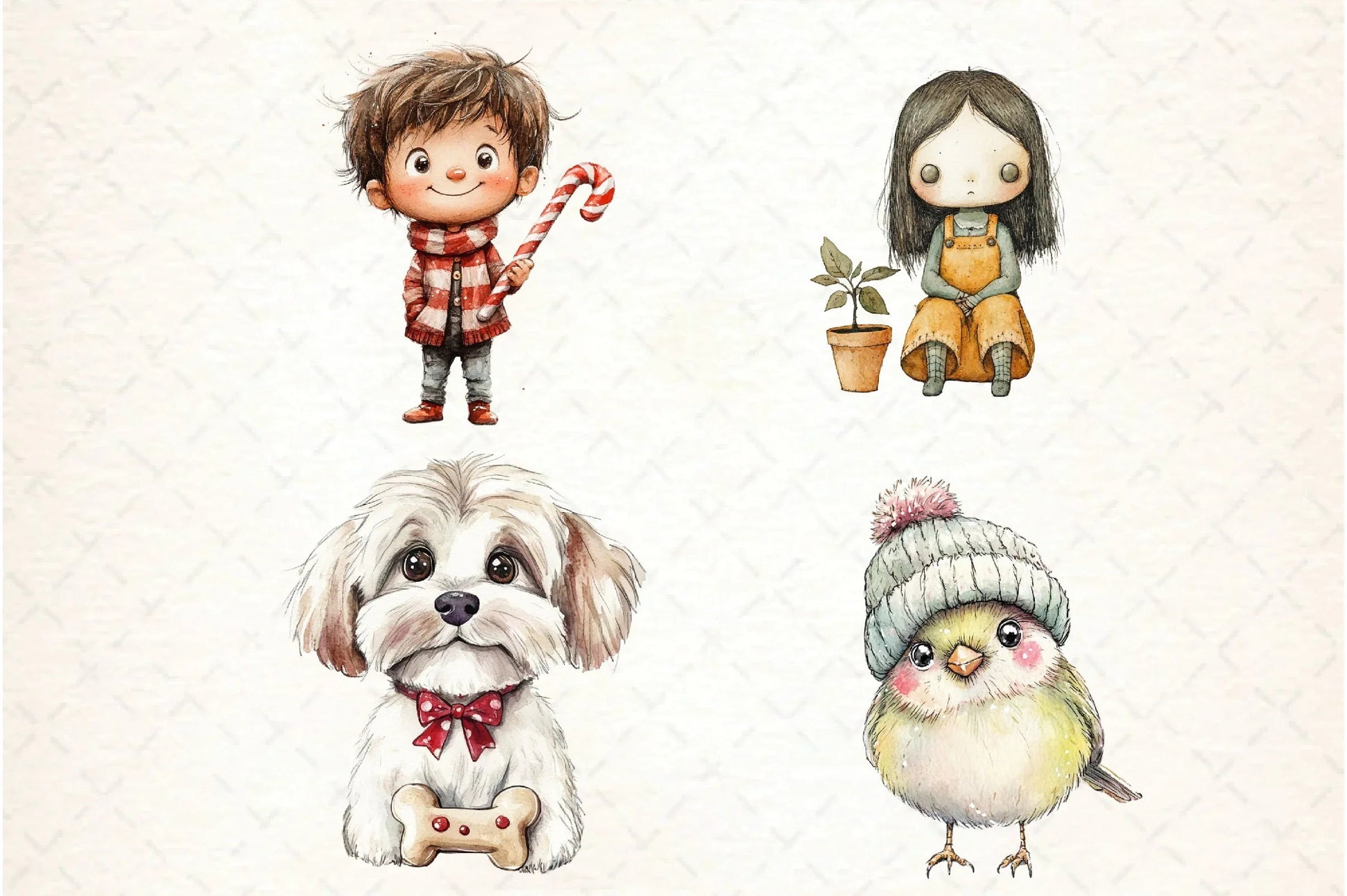 Whimsical Christmas Design Clipart Bundle - CraftNest - Digital Crafting and Art