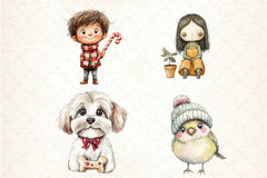Whimsical Christmas Design Clipart Bundle - CraftNest - Digital Crafting and Art