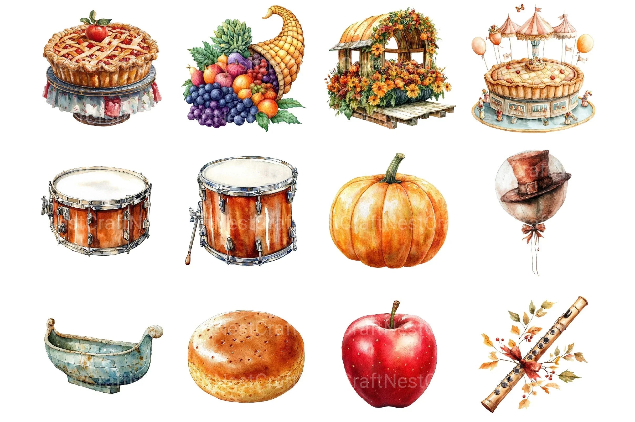 Thanksgiving Parade Clipart Bundle - CraftNest - Digital Crafting and Art