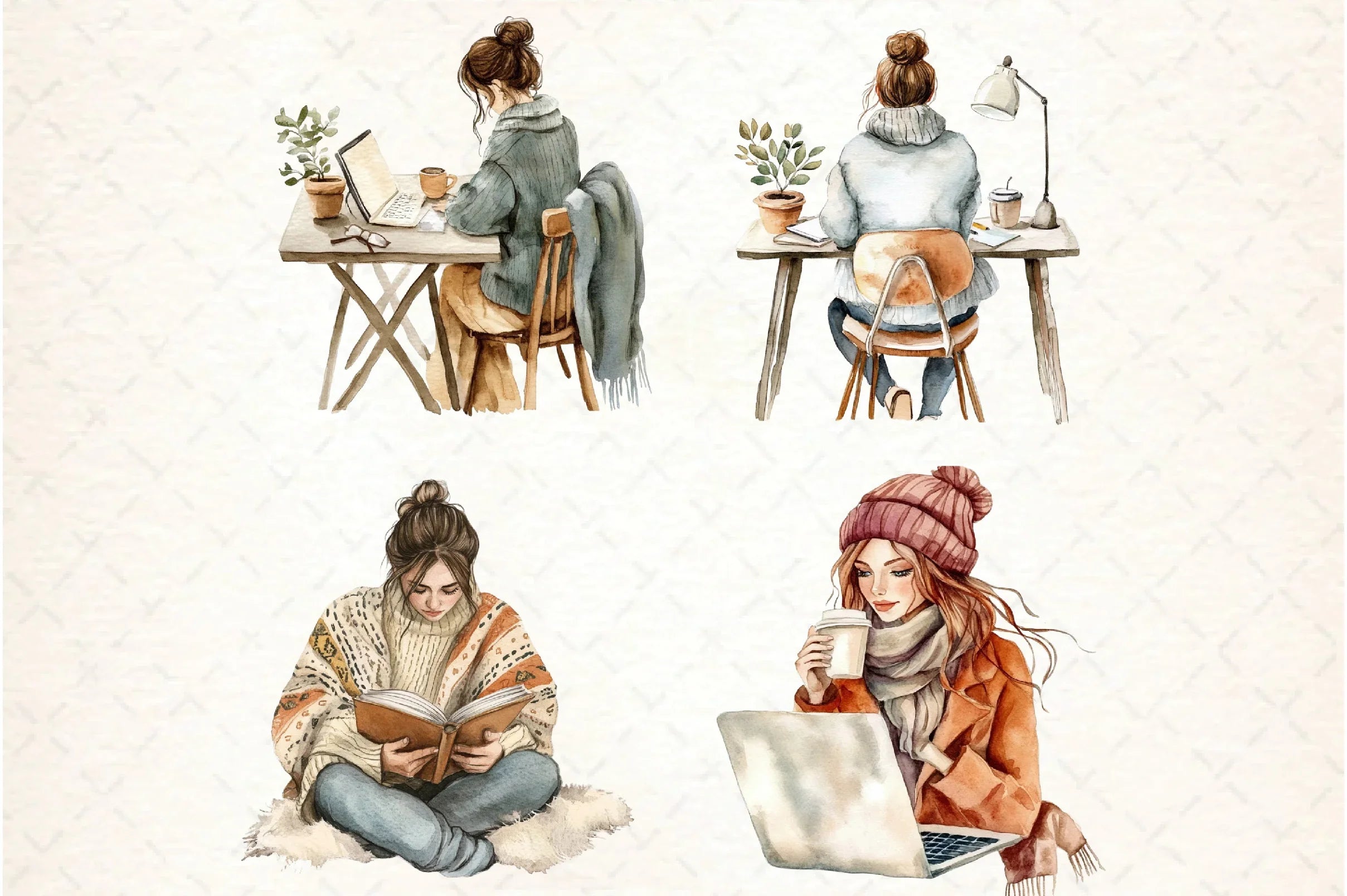 Modern Workplace Clipart Bundle - CraftNest - Digital Crafting and Art
