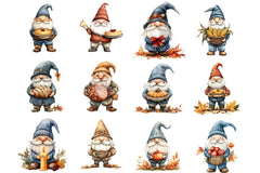 Thanksgiving Gnome Clipart Bundle - CraftNest - Digital Crafting and Art