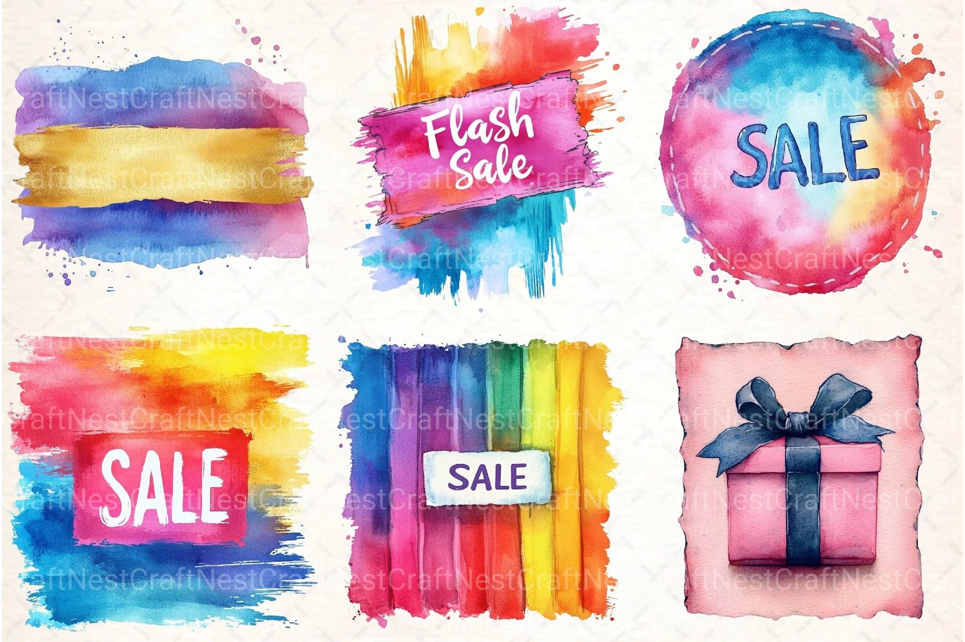 Black Friday Clipart Bundle Sale Banner - CraftNest - Digital Crafting and Art