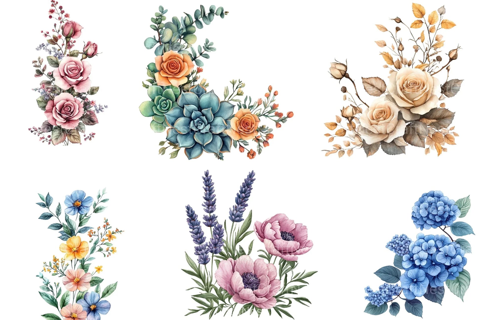 Floral Border Clipart Bundle - CraftNest - Digital Crafting and Art