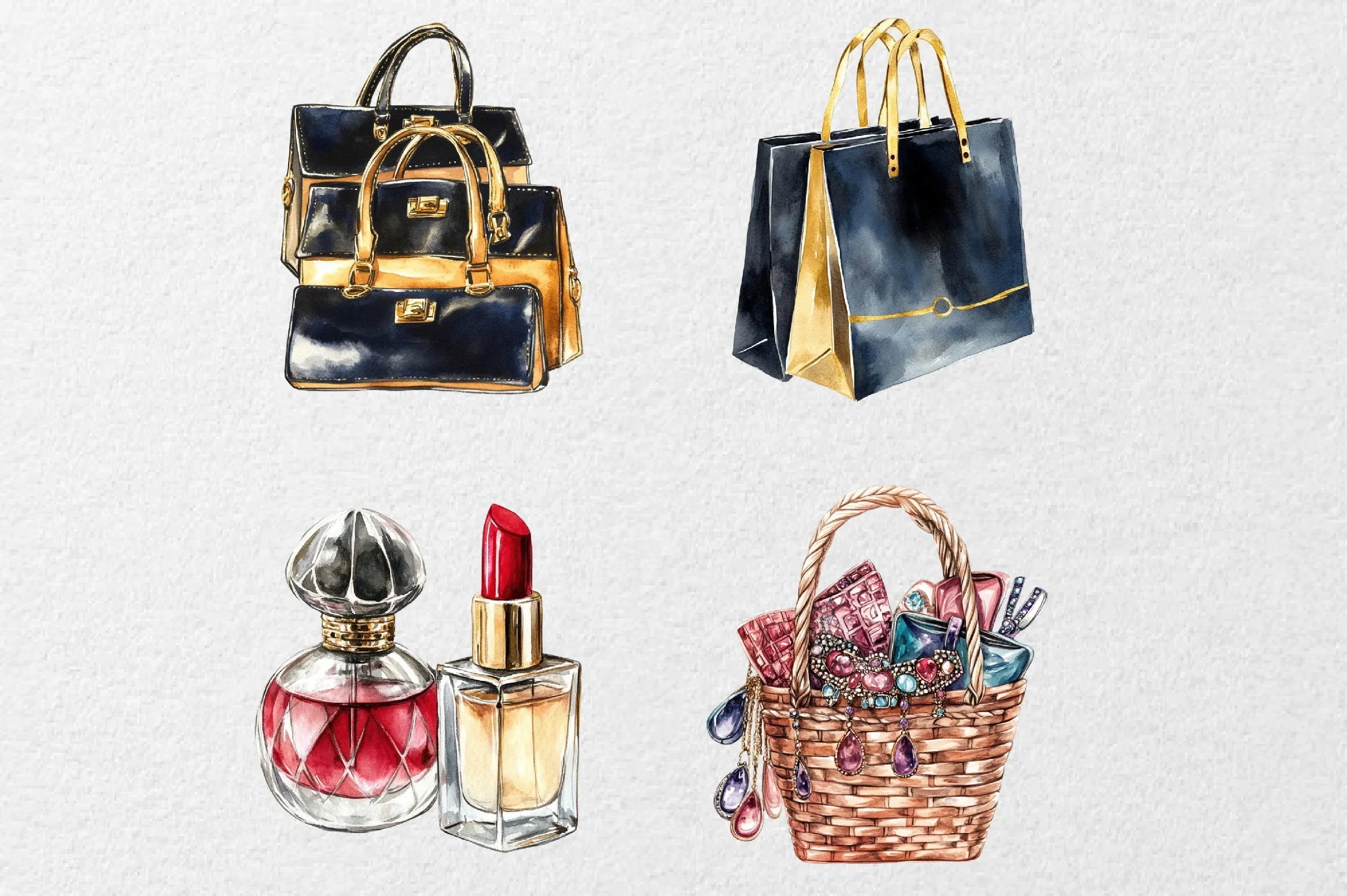 Luxury Black Friday Shopping Clipart Bundle - CraftNest - Digital Crafting and Art