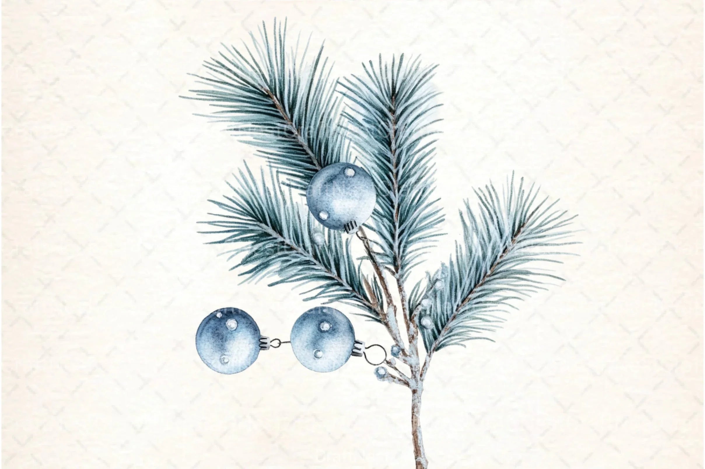 Cozy Blue Christmas Clipart Bundle - CraftNest - Digital Crafting and Art