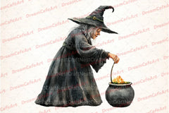 Halloween Witch Clipart Bundle 1 - CraftNest - Digital Crafting and Art