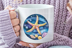 Round Stained Glass Summer Animals Clipart Bundle - CraftNest - Digital Crafting and Art