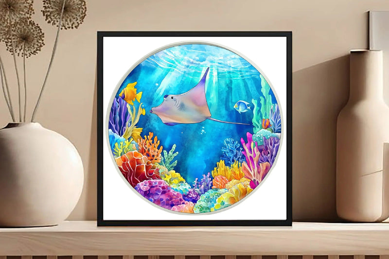 Round Stained Glass Summer Animals Clipart Bundle - CraftNest - Digital Crafting and Art