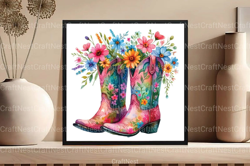 Western Spring Clipart Bundle 8 - CraftNest - Digital Crafting and Art