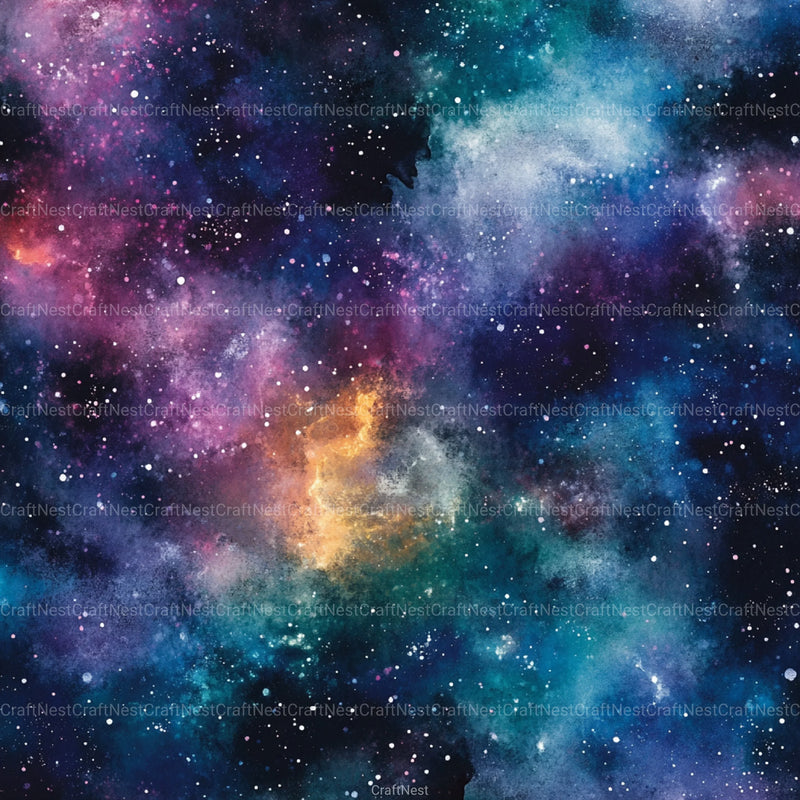 Cosmic Nebula Digital Papers - CraftNest - Digital Crafting and Art